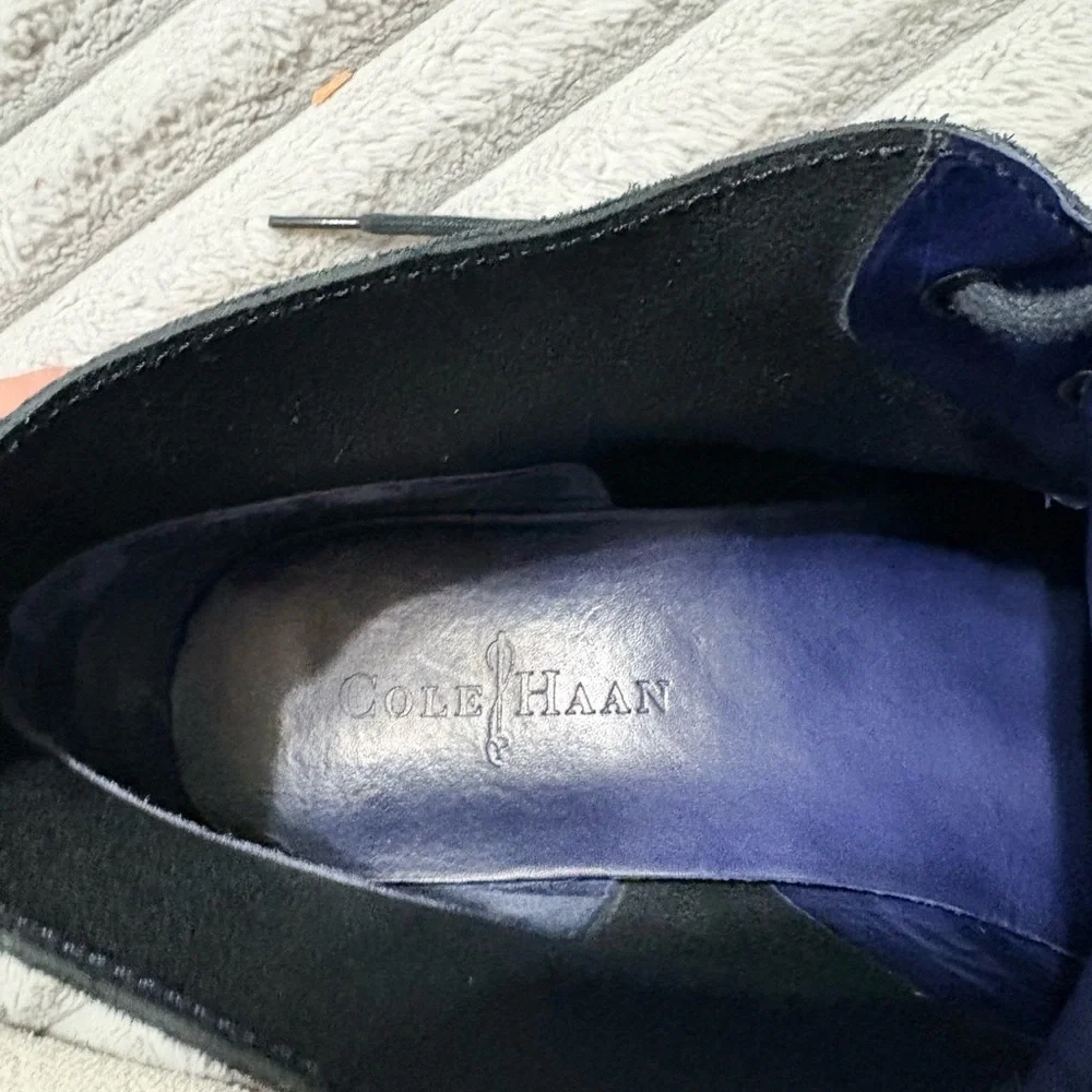 🔥 Cole Haan Lunargrand Suede Chukka Boots – Men’s Size 10 | Iconic Neon Sole